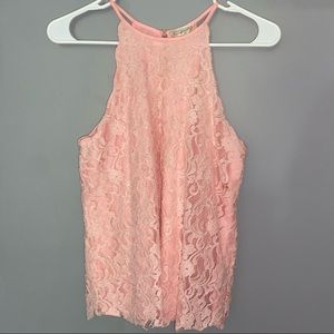 Pink Lace Top